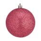 Set of Christmas balls Pink Plastic Ø 8 cm (24 Units)