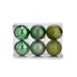 Set of Christmas balls 15 x 16 x 15 cm Green (4 Units)