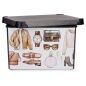 Storage Box Vintage With handles Plastic Vintage 22 L (30 x 23,5 x 40 cm) (12 Units)