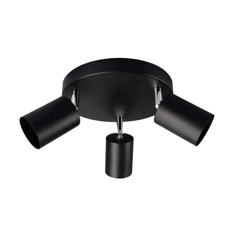 Lampadario EDM GU10 50 W Nero Plastica Ø 20 x 9 x 14,6 cm