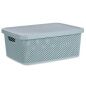 Storage Box with Lid Green Plastic 13 L (28 x 15 x 39 cm) (12 Units)