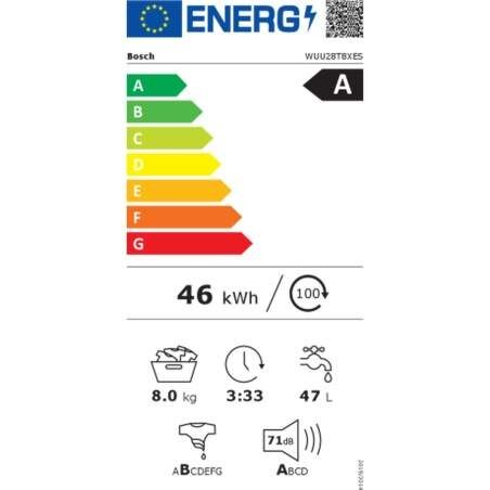 Lavatrice BOSCH WUU28T8XES 60 cm 1400 rpm