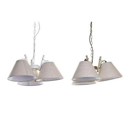 Ceiling Light DKD Home Decor 50 x 46 x 30 cm Golden Metal White 50 W (2 Units)