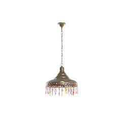 Lampadario DKD Home Decor 37 x 37 x 38 cm Dorato Metallo Multicolore 50 W