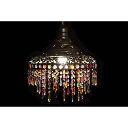 Lampadario DKD Home Decor 37 x 37 x 38 cm Dorato Metallo Multicolore 50 W