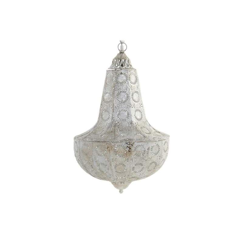 Lampadario DKD Home Decor Metallo Bianco