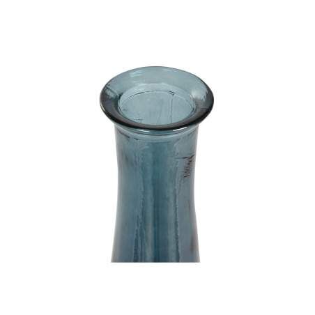 Vaso DKD Home Decor 18 x 18 x 80 cm Azzurro Vetro Temperato