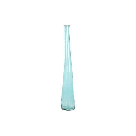 Vaso DKD Home Decor 18 x 18 x 120 cm Blu cielo Vetro Temperato