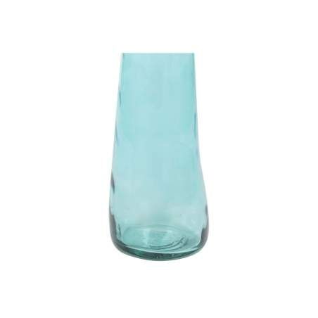 Vaso DKD Home Decor 18 x 18 x 120 cm Blu cielo Vetro Temperato