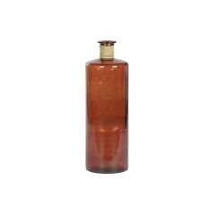 Vase DKD Home Decor Terracotta Rope Tempered Glass 25 x 25 x 75 cm