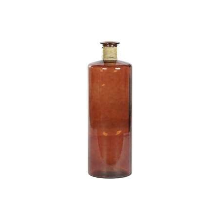 Vase DKD Home Decor Terracotta Rope Tempered Glass 25 x 25 x 75 cm