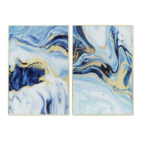 Painting DKD Home Decor 80 x 2,5 x 120 cm Abstract Modern (2 Units)