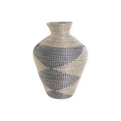 Vaso DKD Home Decor Azzurro Naturale Mediterraneo 35 x 35 x 50 cm