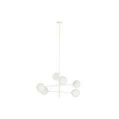 Lampadario DKD Home Decor 96 x 73 x 50 cm Cristallo Metallo Bianco 50 W