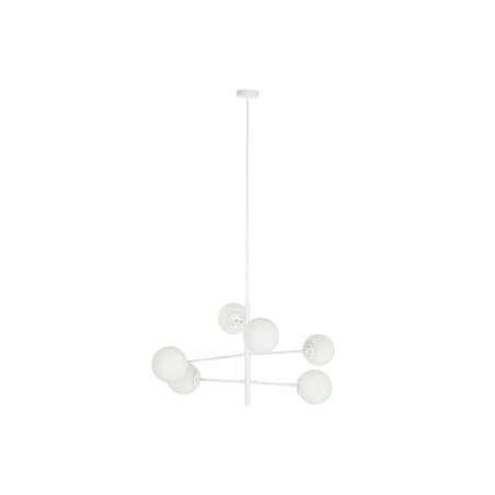 Lampadario DKD Home Decor 96 x 73 x 50 cm Cristallo Metallo Bianco 50 W