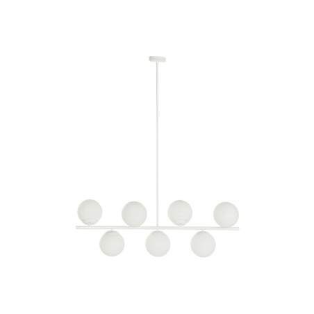 Lampadario DKD Home Decor 98 x 45 x 30 cm Cristallo Metallo Bianco 50 W