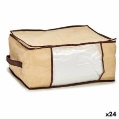 Borsa Portaoggetti Crema Poliestere polipropilene 27 L 45 x 30 x 20 cm (24 Unità)