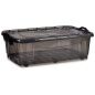 Scatola con Ruote per Organizzare Antracite Plastica 30 L 40 x 20,5 x 63 cm (6 Unità)