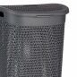 Laundry Basket Anthracite Plastic 60 L 43,5 x 57,5 x 34 cm (6 Units)