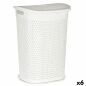 Cesto per i Panni Bianco Plastica 60 L 43,5 x 57,5 x 34 cm (6 Unità)