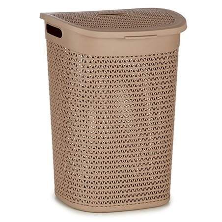 Cesto per i Panni Beige Plastica 60 L 43,5 x 57,5 x 34 cm (6 Unità)