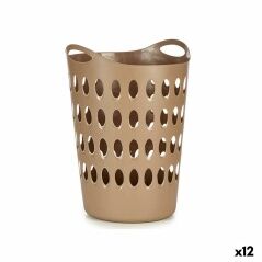 Cesto per i Panni Beige Plastica 50 L 44 x 56 x 41 cm (12 Unità)