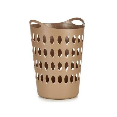 Laundry Basket Beige Plastic 50 L 44 x 56 x 41 cm (12 Units)