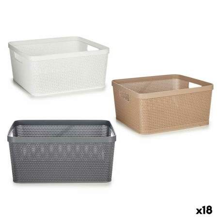 Multi-purpose basket Plastic 10 L 36 x 15 x 29 cm (18 Units)