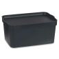 Storage Box with Lid Anthracite Plastic 7,5 L 21 x 14,2 x 32 cm (12 Units)