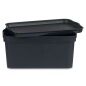 Storage Box with Lid Anthracite Plastic 7,5 L 21 x 14,2 x 32 cm (12 Units)