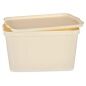 Scatola portaoggetti con coperchio Crema Plastica 24 L 29,3 x 24,5 x 45 cm (6 Unità)