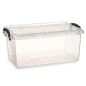 Storage Box with Lid Transparent Plastic 13,7 L 27,5 x 18 x 42,5 cm (12 Units)