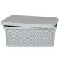 Storage Box with Lid Grey Plastic 13 L 28 x 15 x 39 cm (12 Units)