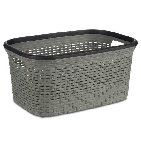 Cesto per i Panni Grigio Plastica 36 L 36 x 25,5 x 53 cm (12 Unità)