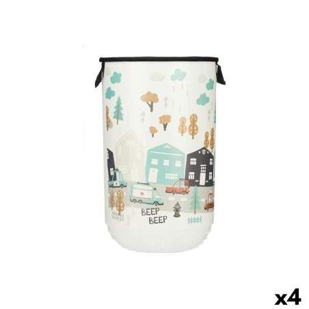 Laundry Basket Children's Road Plastic 40 L 34 x 52,3 x 34 cm (4 Units)