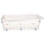 Storage Box with Wheels Transparent Plastic 40 L 46,5 x 20 x 72,2 cm (6 Units)