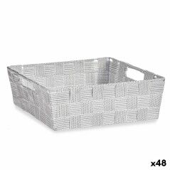 Cestino Multiuso Bianco Stoffa 3 L 23 x 8 x 27 cm (48 Unità)