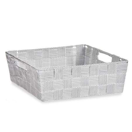 Cestino Multiuso Bianco Stoffa 3 L 23 x 8 x 27 cm (48 Unità)