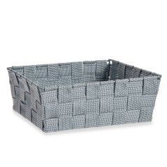 Cestino Multiuso Grigio Stoffa 2,4 L 20 x 8 x 24 cm (24 Unità)