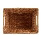 Basket Brown Metal 24 x 18 x 33,5 cm (12 Units)