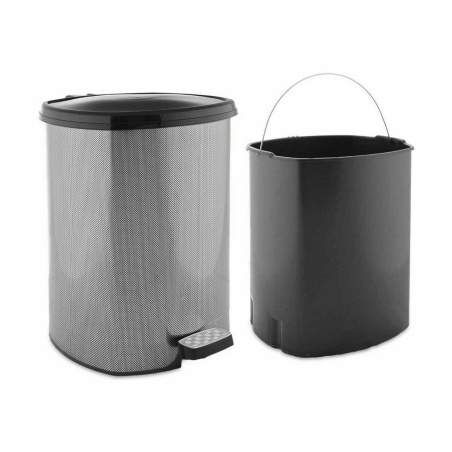 Pedal bin Dark grey Plastic 20 L (4 Units)