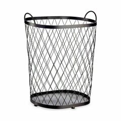 Basket Black Metal 40 L 31 x 54,7 x 46,5 cm (4 Units)