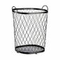 Basket Black Metal 40 L 31 x 54,7 x 46,5 cm (4 Units)