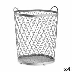 Basket Silver Metal 40 L 31 x 54,7 x 46,5 cm (4 Units)