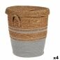 Basket Brown Grey Marine algae 44 x 48 x 44 cm (4 Units)