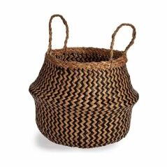 Cesta Decorativa Nero Naturale Juncus 8 L 31 x 38 x 31 cm (8 Unità)