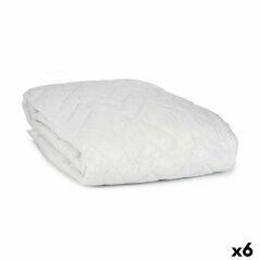 Mattress protector White 150 x 190 cm (6 Units)