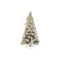 Albero di Natale DKD Home Decor Bianco Verde Polietilene Nevoso 140 x 140 x 210 cm