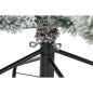 Albero di Natale DKD Home Decor Bianco Verde Polietilene Nevoso 140 x 140 x 210 cm