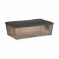 Scatola portaoggetti con coperchio Stefanplast Elegance Grigio Plastica 30 L 38,5 x 17 x 59,5 cm (6 Unità)